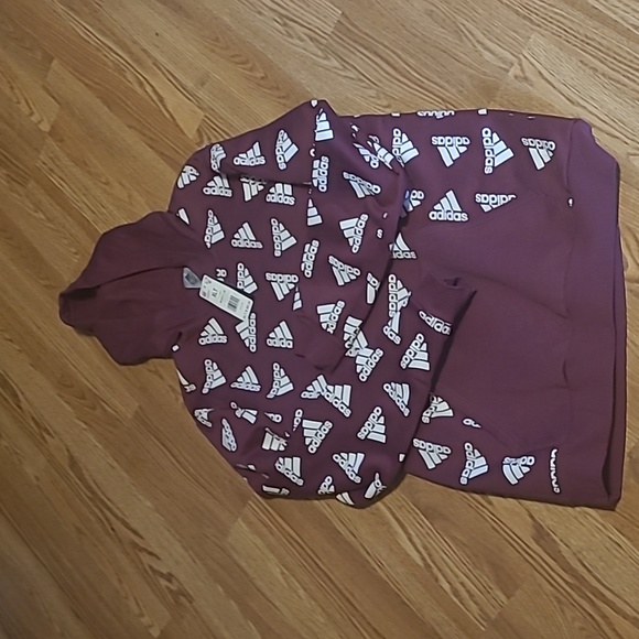 adidas Other - New adidas multi-logo hoodie size XLT